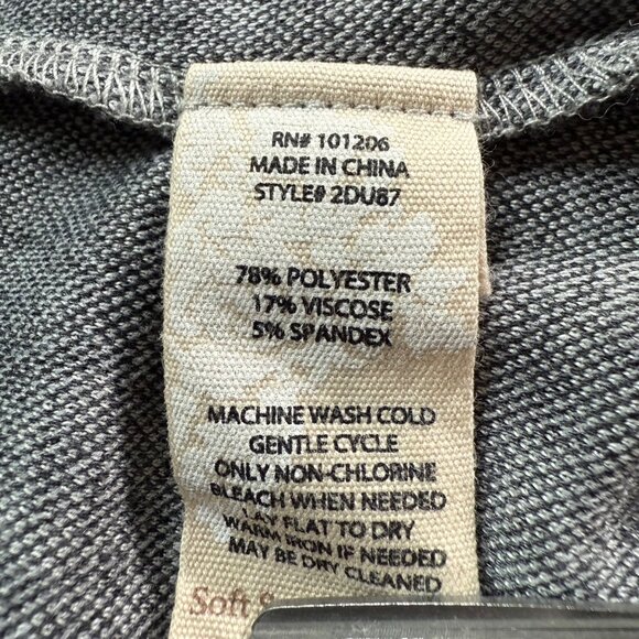 Soft Surroundings Size S Womens Gray Lyra Leopard Print Full Zip Hoodie - Picture 8 of 16